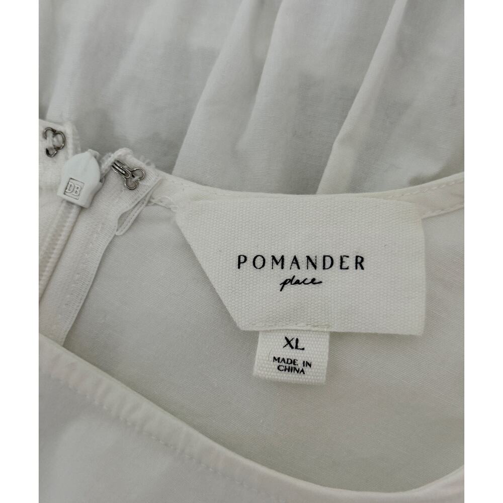 Tuckernuck Pomander Place Corrine Mini Flutter Sleeve Dress White XL Resort Wear - Picture 12 of 14